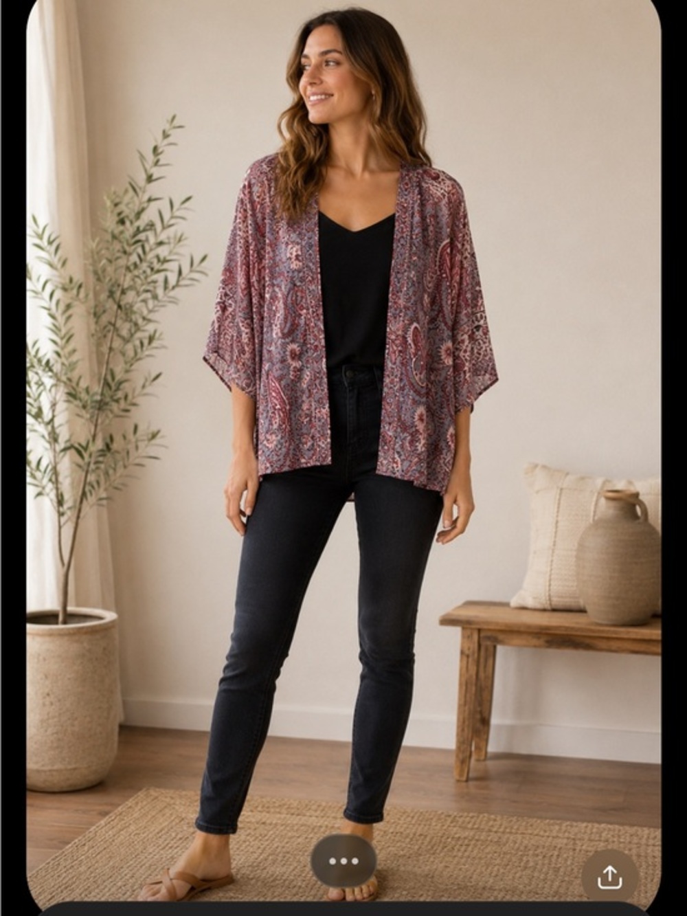 Bell By Alicia Women’s cotton silk kimono